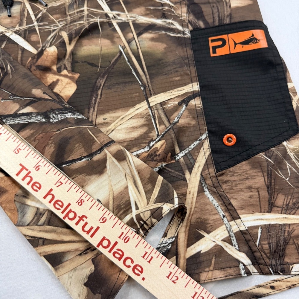 Pelagic Ambush Board Shorts Mens 38 Camo Advantage Max-4 HD Fishing Swim Trunks - Picture 4 of 7